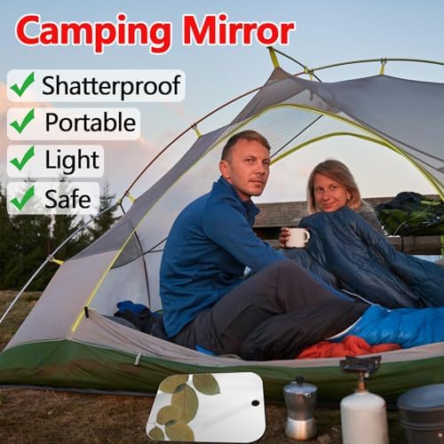 Larger Durable Shave Mirror for Travel Camping