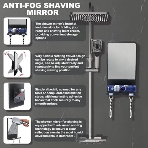 Mirror Shaver with Storage for Efficient Shaving