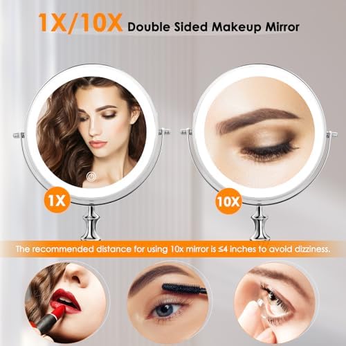 Bright Versatile Large Makeup Mirror Perfect for Grooming