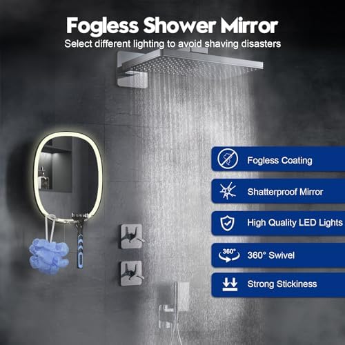 LED Shower Mirror Fogless