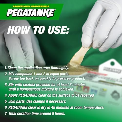 Pegatanke Transparent Epoxy adhesive for MetalGlass