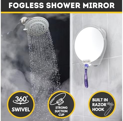 Experience Effortless Shaving with HoneyBull Fogless Shower Mirror