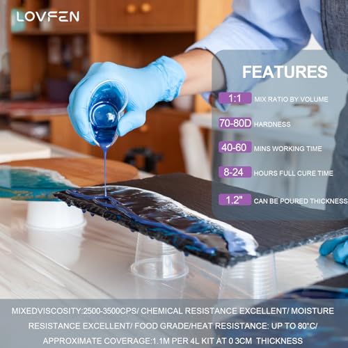 Epoxy Resin Kit for DIY Crafting Bubble-Free and UV-Resistant