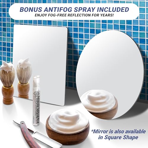 Fog-Free Shave Mirror for Men
