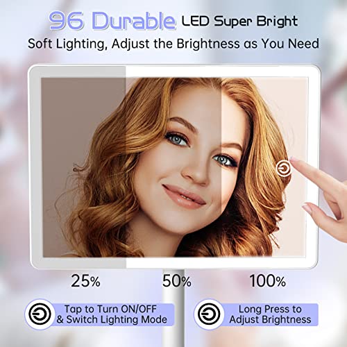 High-Quality Rechargeable Makeup Mirror with Lights
