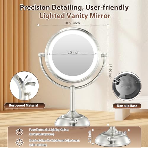 VESAUR Professional 85 Large Lighted Makeup Mirror