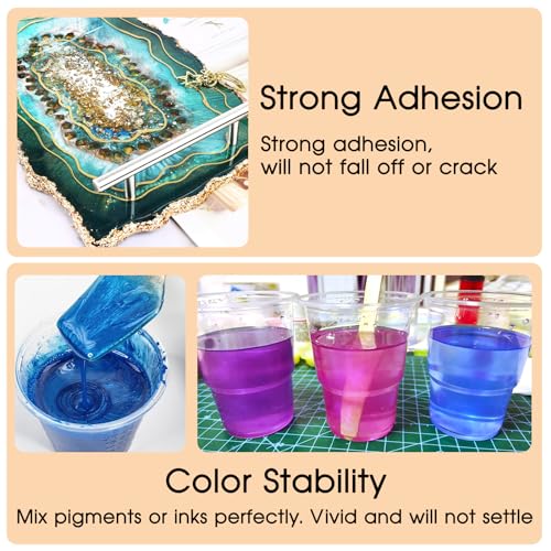 JDiction 1 Gallon Epoxy Resin Kit Clear Self-Leveling Low Viscosity UV-Resistant