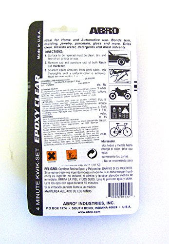 ABRO Epoxy Clear Kwik-Set 4-Minute