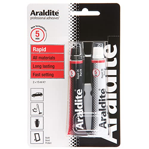 Araldite - ARA-400005 Translucent Rapid Adhesive Epoxy 2 x 15ml tubes