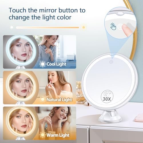B Beauty Planet 30X Magnifying Mirror with Light