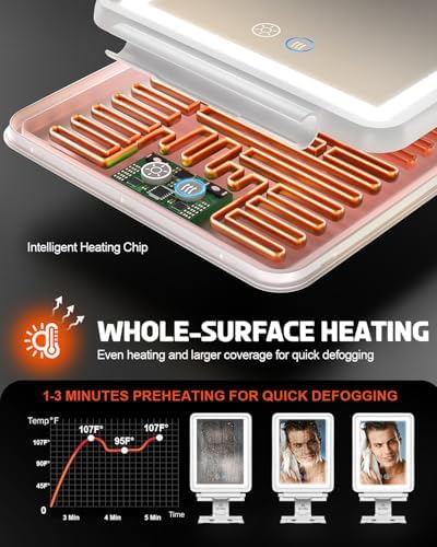 Order Your Premium Heating Dimmable Shower Mirror Today - Widitn