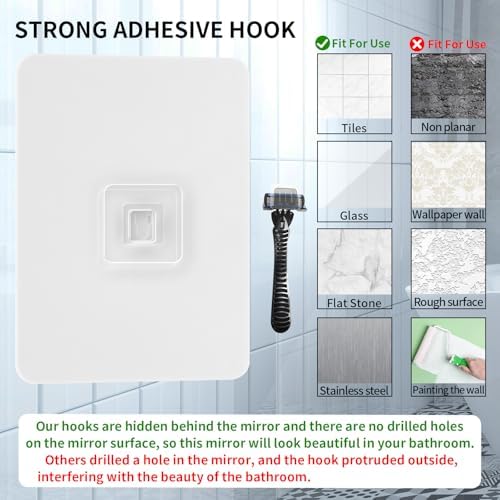 Fog-Free Showers No Drilling Required
