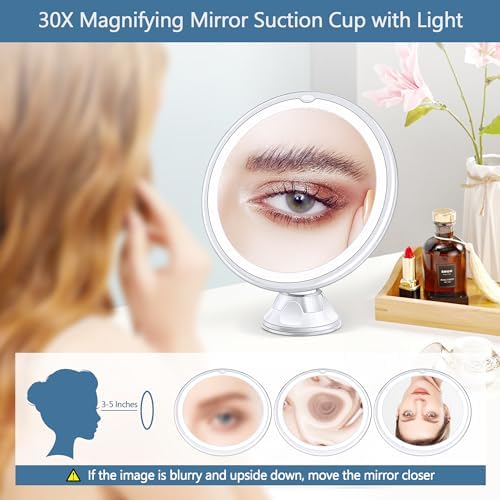 B Beauty Planet 30X Magnifying Mirror with Light