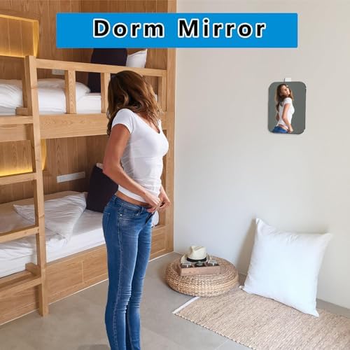 Shatterproof 8x6 Shower Mirror for Shaving Portable Durable