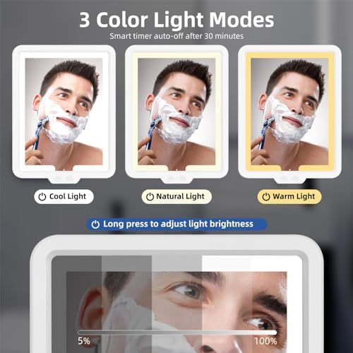 JJhxr Heated shower mirror for Shaving