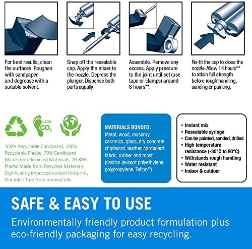 Araldite Heavy-Duty Epoxy Glue - 24ml Syringe for Quick Tasks