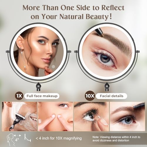 9-Inch Wall-Mounted Makeup Mirror