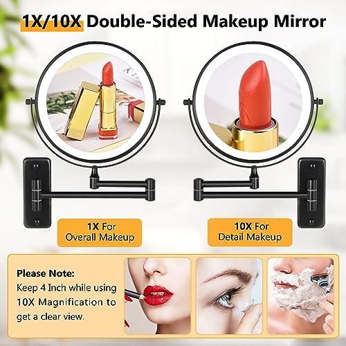 8-Inch Wall-Mounted Makeup Mirror Decluttr