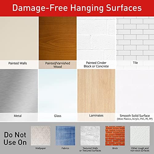 Command Fog-Resistant Mirror with 2-Water-Resistant Strips Damage-Free Organizations