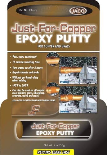 Securely Repair Copper Connections with Just For Copper Epoxy Putty