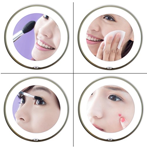 JiBen LED Makeup Mirror with Suction Cup