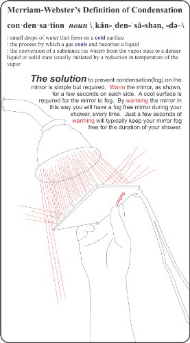 Mirror on a Rope Fog-Free Shatterproof