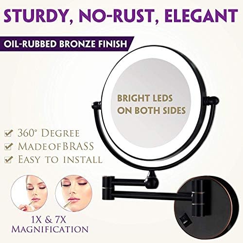 LCARY Compact Mirror - Portable Travel Makeup Tool