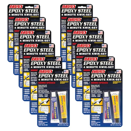 Needs Solved ABRO Epoxy Steel Adhesive 4-Minute Kwik-Set